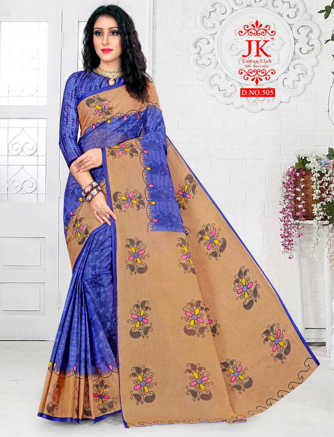 Jk Vaishali 5 Casual Wear Cotton Printed Designer Saree Collection 